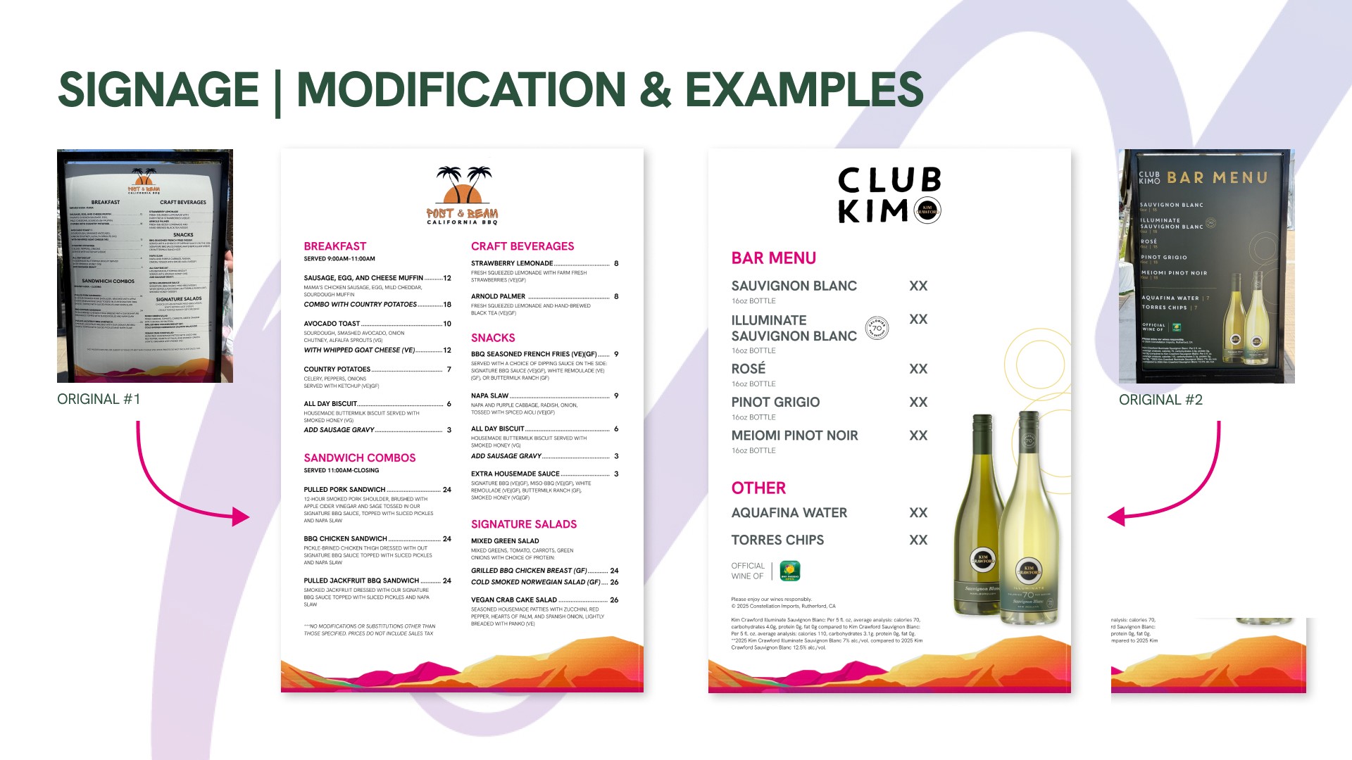 Modification & examples — page 4 of the Indian Wells post-event report