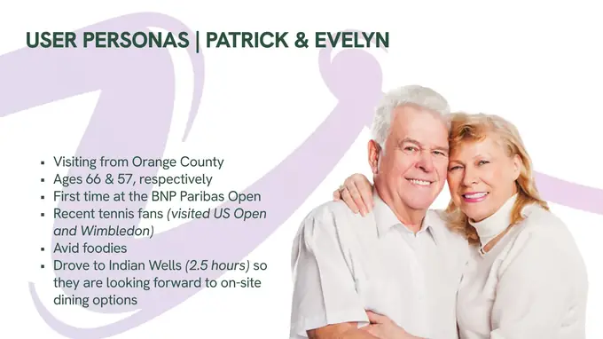 Patrick & Evelyn — page 5 of the Indian Wells post-event report