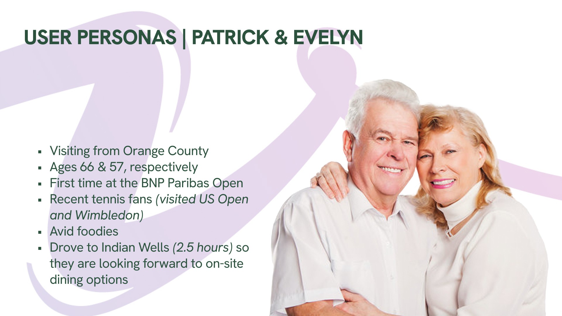 Patrick & Evelyn — page 5 of the Indian Wells post-event report