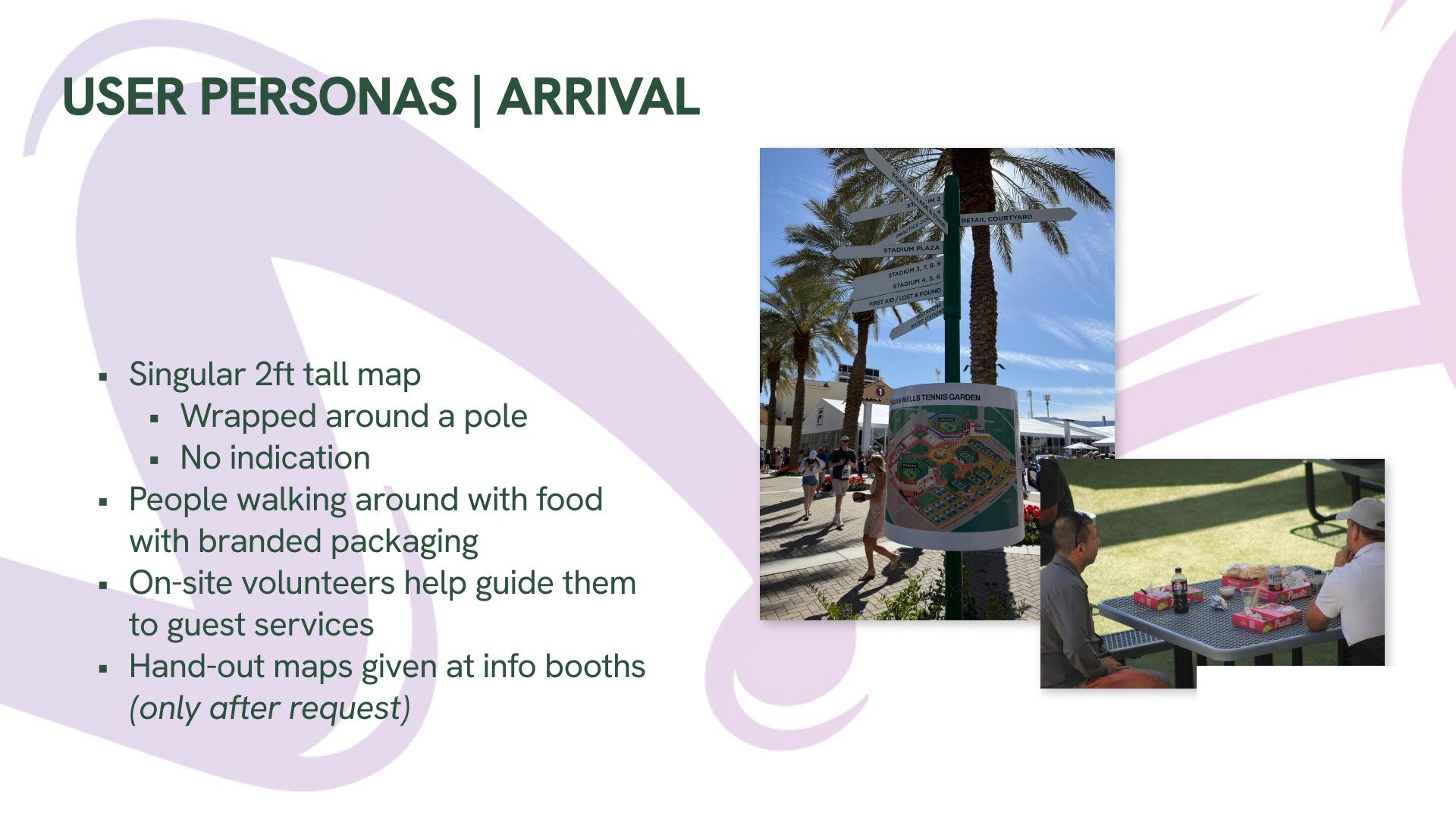 Arrival — page 6 of the Indian Wells post-event report