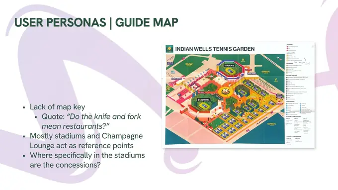 Guide map — page 7 of the Indian Wells post-event report