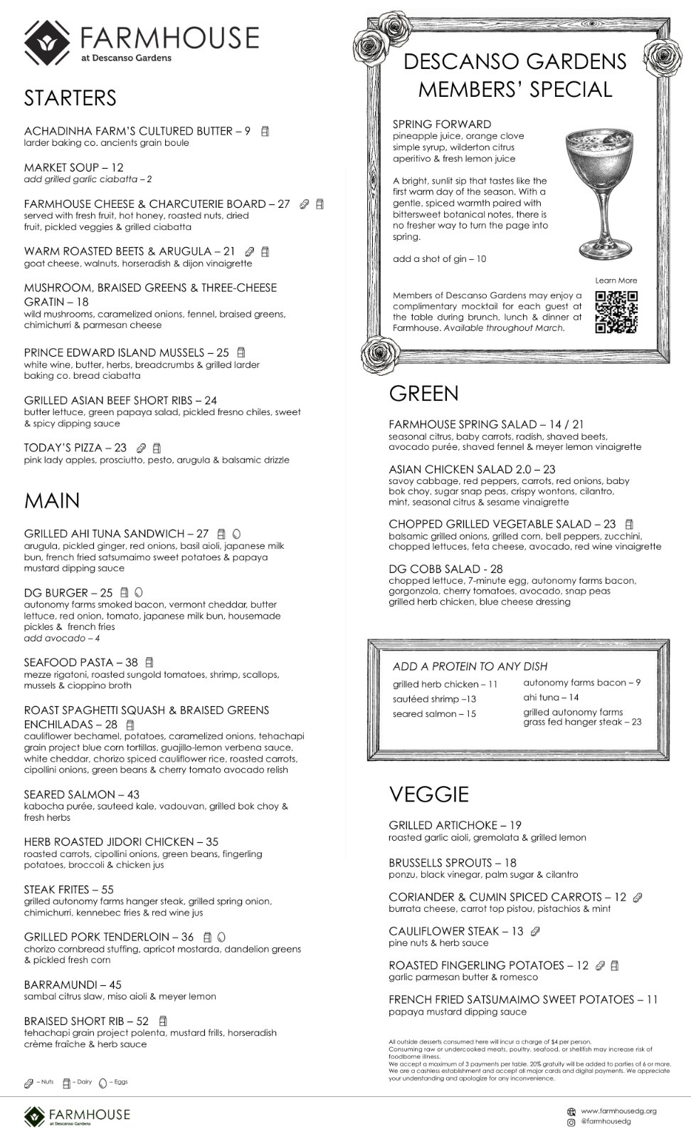 Farmhouse at Descanso Gardens — Main menu