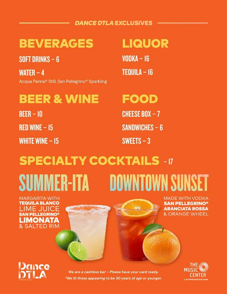 Dance DTLA Bar — Dance DTLA